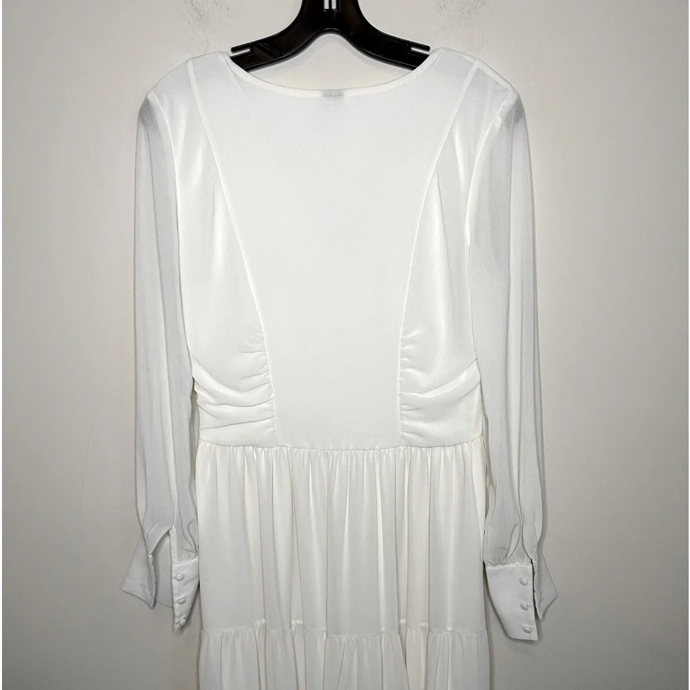 Vero Moda Cream Tiered Maxi Dress Size Small